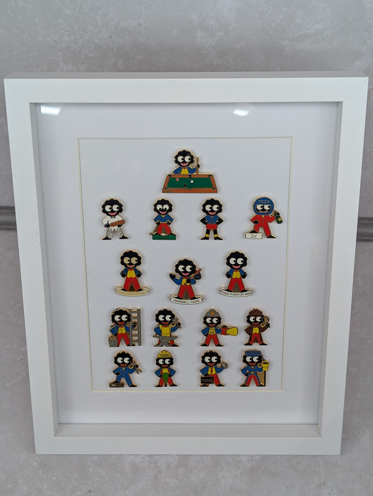 Non Robertsons Framed Badge Display