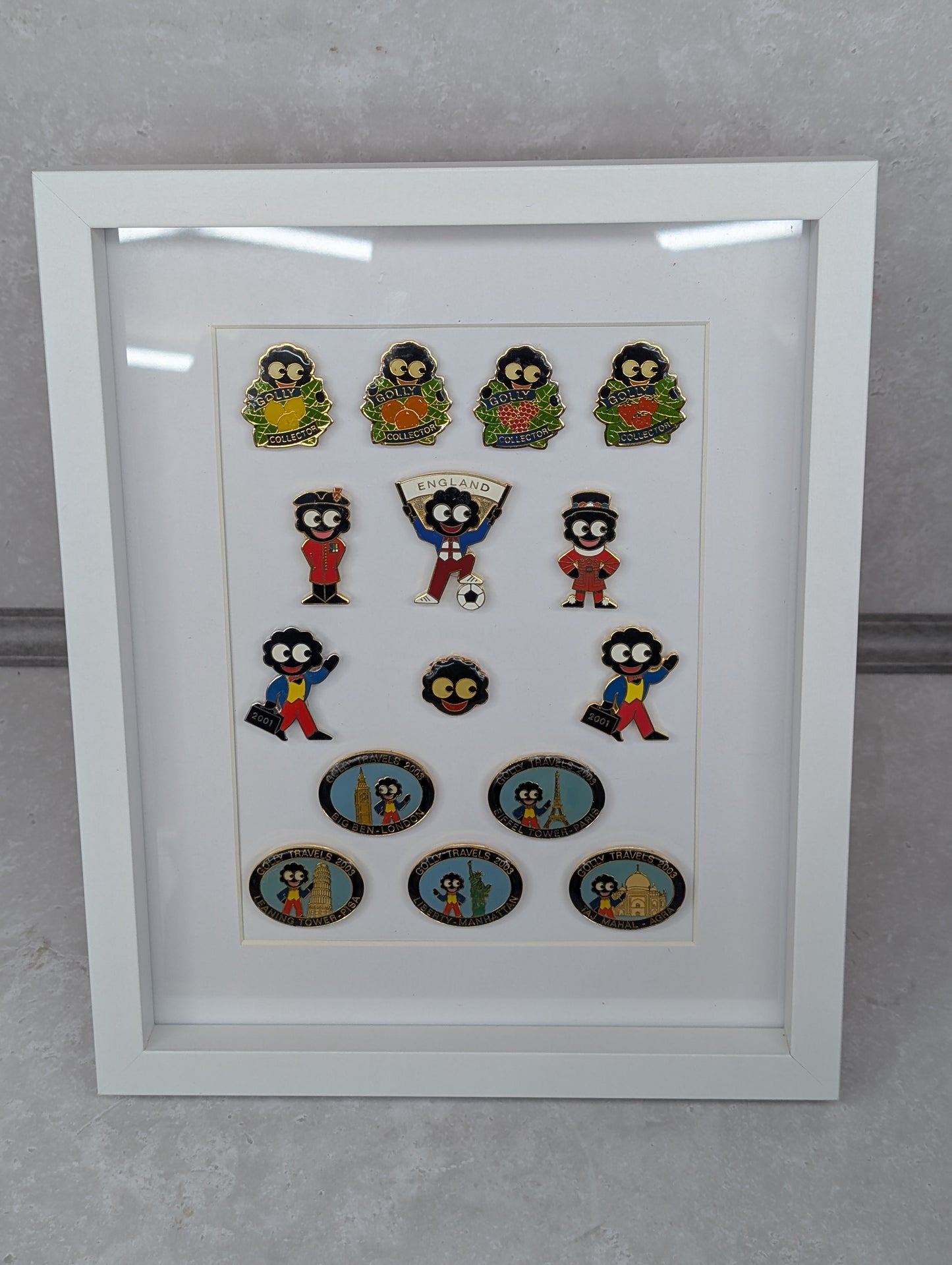 Non Robertsons Framed Badge Display
