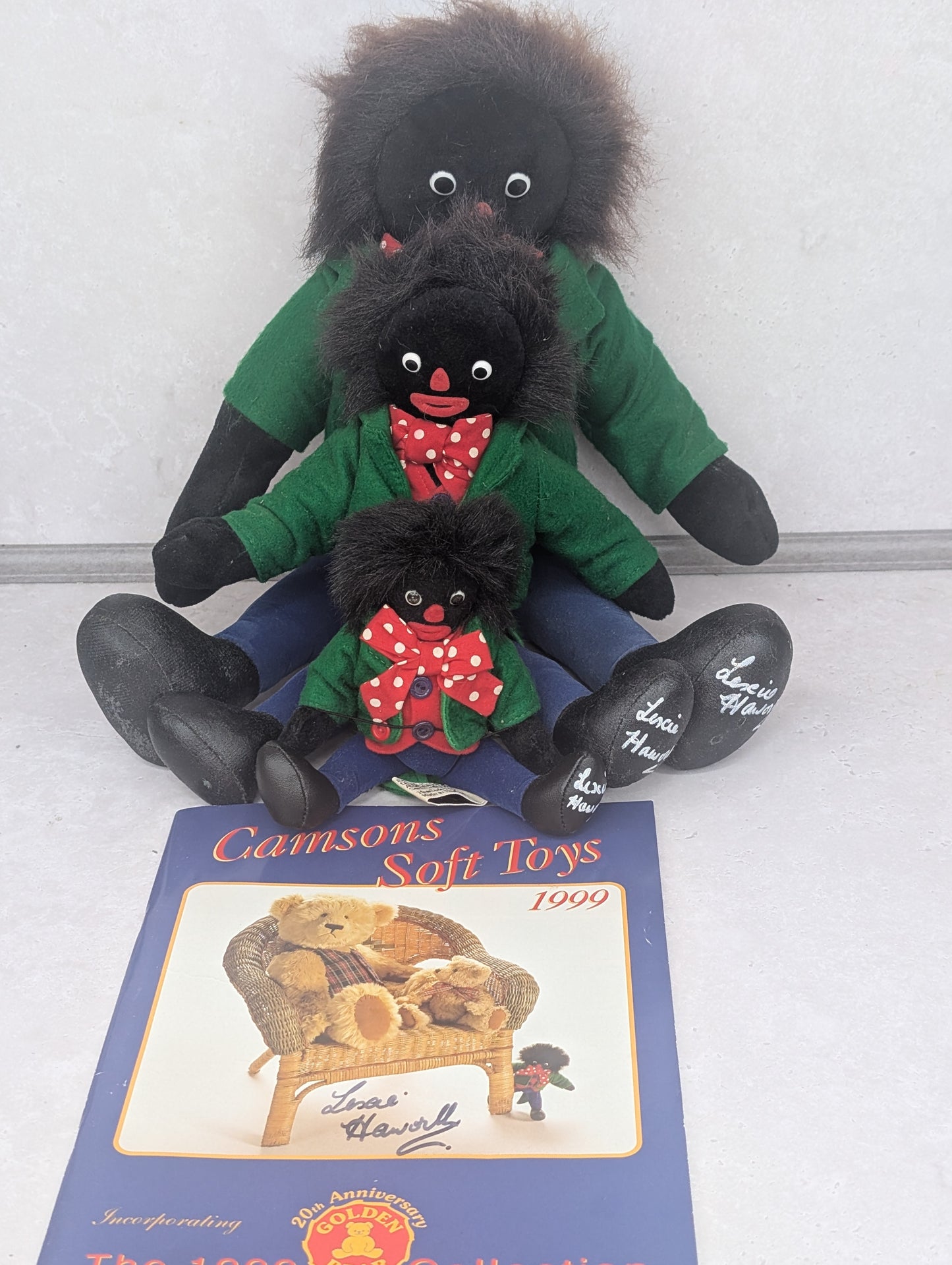 ONE OFF Complete Trio of Haworth Gollys SIGNED BY LEXI HAWORTH with Signed Brochure