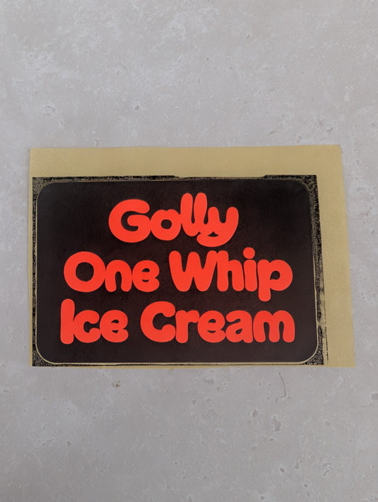 Original Robertsons Golly One Whip Ice Cream Sticker