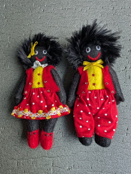 Pair of Gollys by Gill Cousins