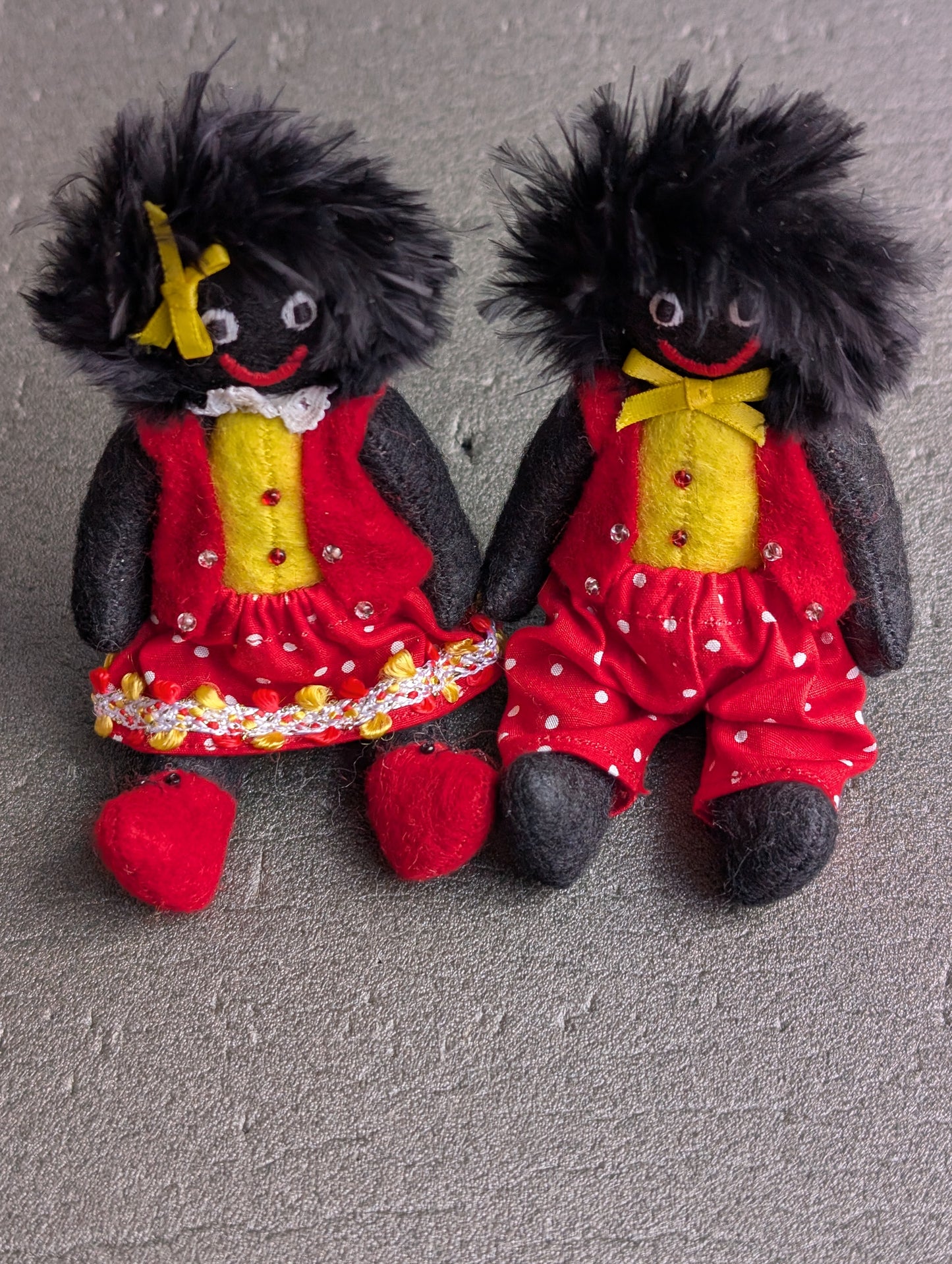 Pair of Gollys by Gill Cousins