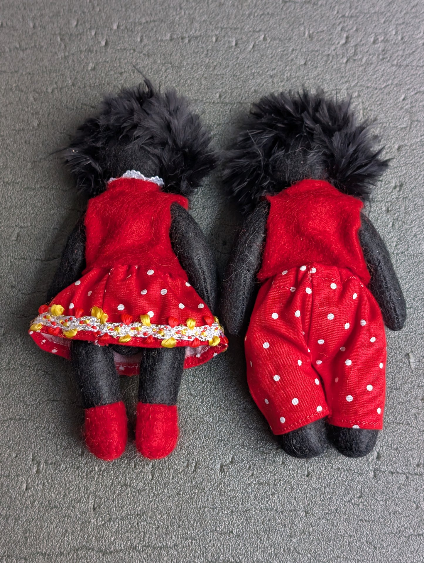 Pair of Gollys by Gill Cousins