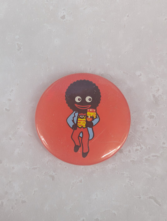 Red 1950s Button Badge