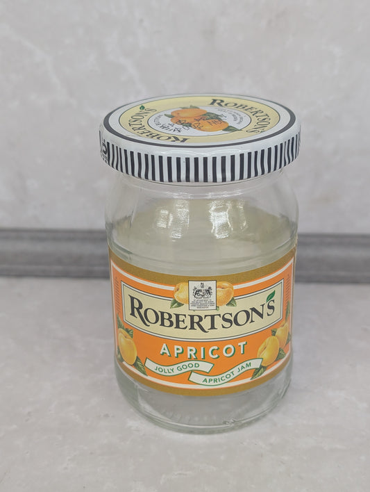 Robertsons Apricot Jar with Lid and Golly Token