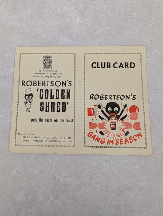 Robertsons Bang In Season Club Card