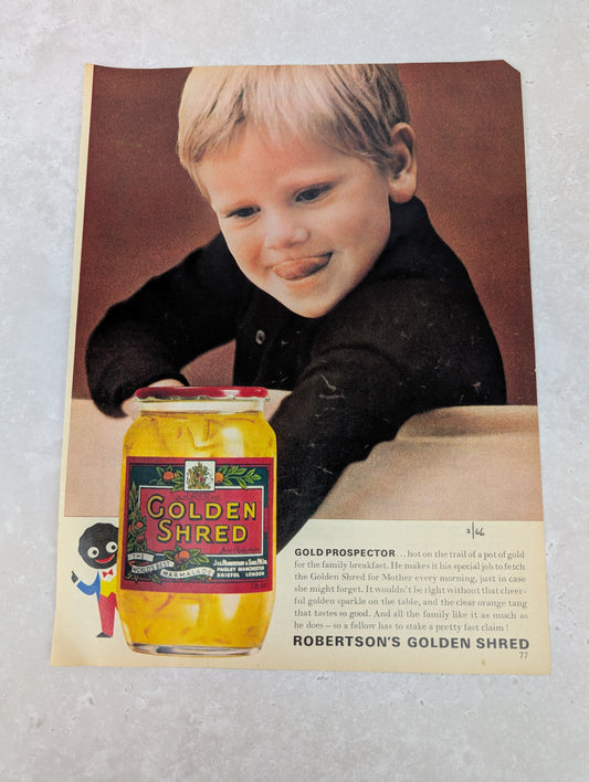 Robertsons Colour Golden Shred Newspaper Advert 1966