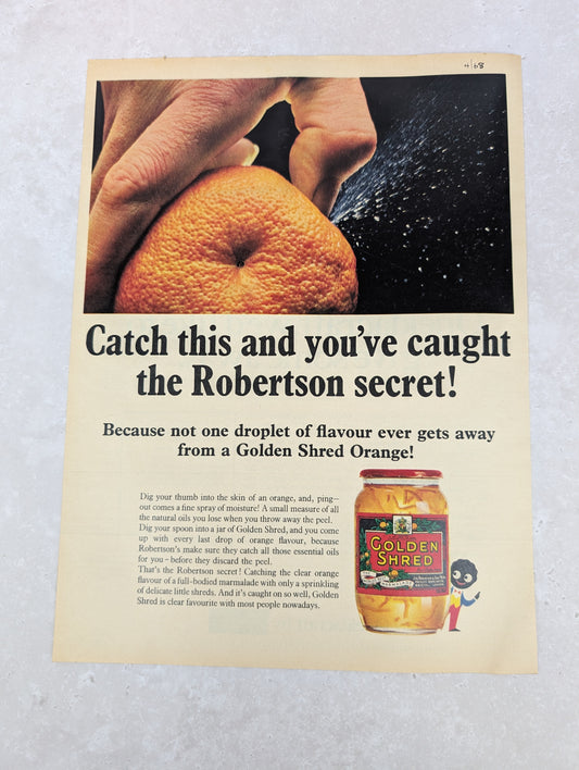 Robertsons Colour Golden Shred Newspaper Advert 1968