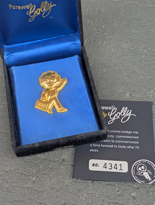 2001 Robertsons Gold Farewell Badge Boxed with Cert