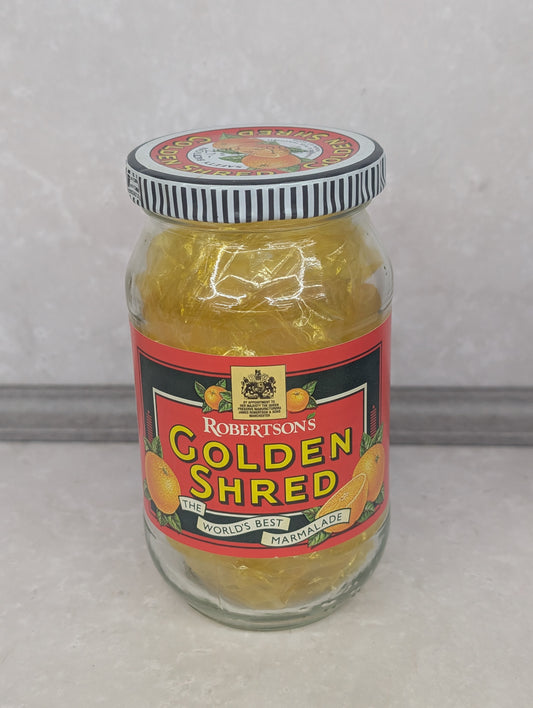 Robertsons Golden Shred Jar with Lid and Golly Token