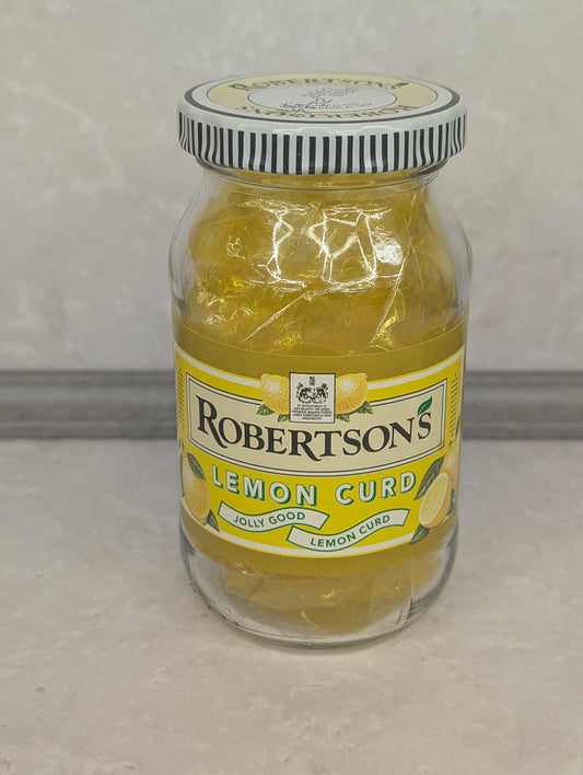 Robertsons Lemon Curd Jar with Lid and Golly Token