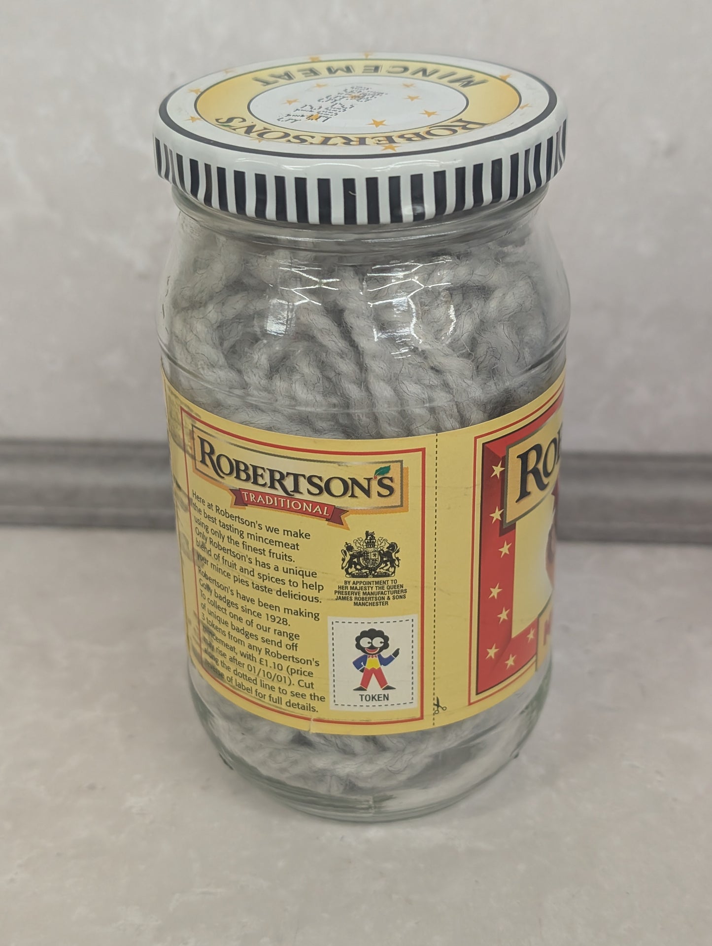 Robertsons Mincemeat Jar with Lid and Golly Token
