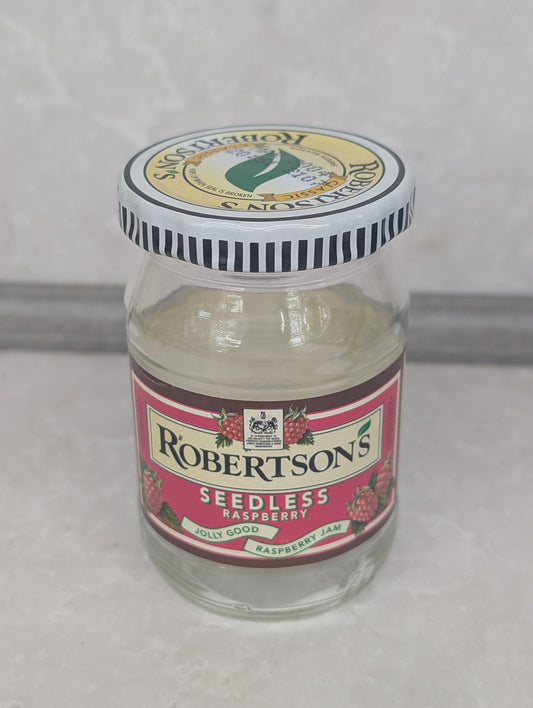 Robertsons Raspberry Seedless Jar with Lid and Golly Token