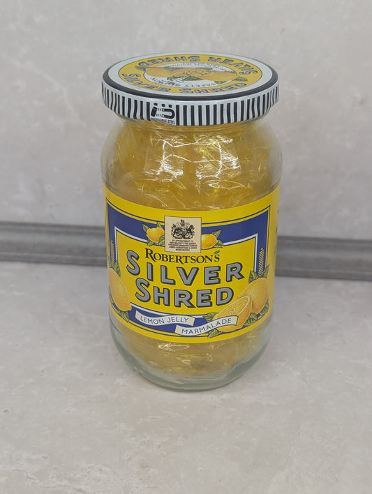 Robertsons Silver Shred Jar with Lid and Golly Token