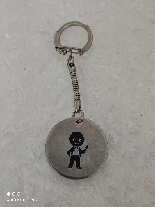 Robertsons Stainless Steel Disc Keyring