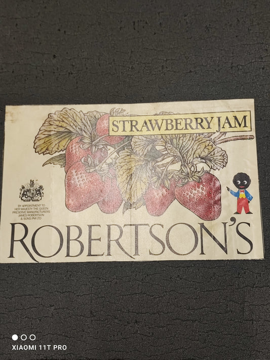 Robertsons Strawberry Jam Label/Sheet