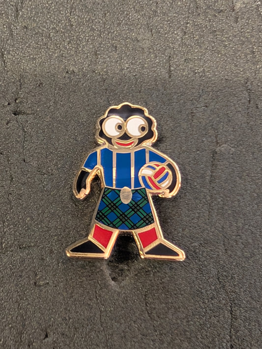 Scottish Footballer Blue Top