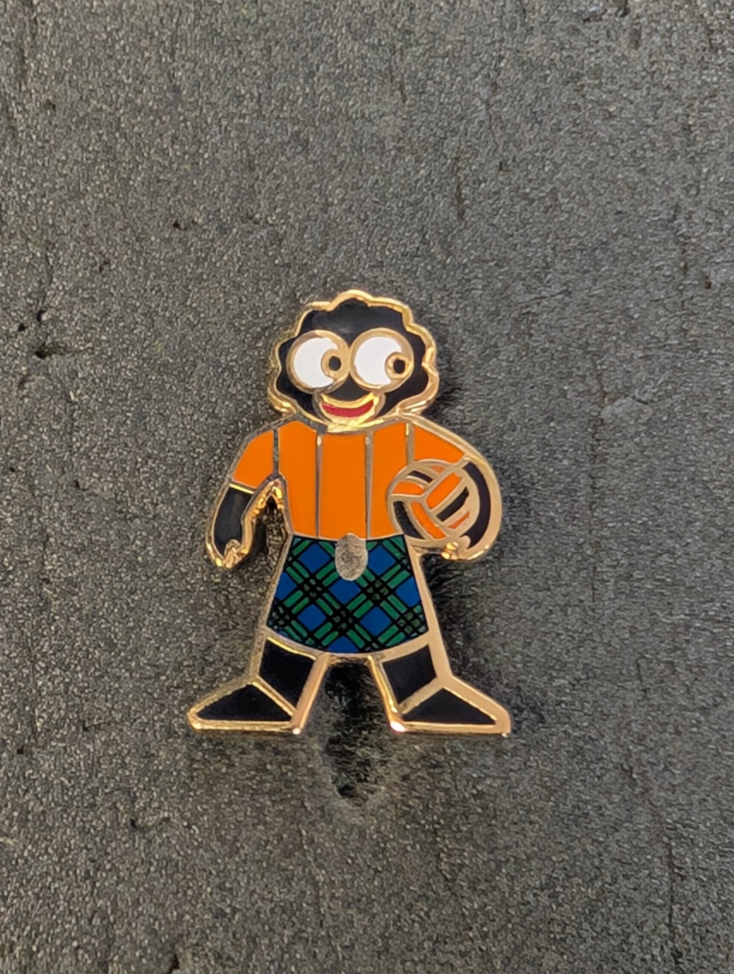 Scottish Footballer Orange Top