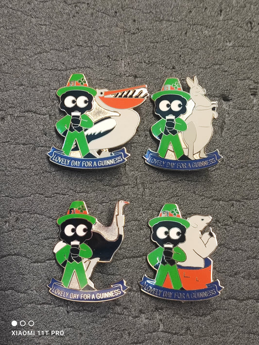 Set of 4 Guinness Badges