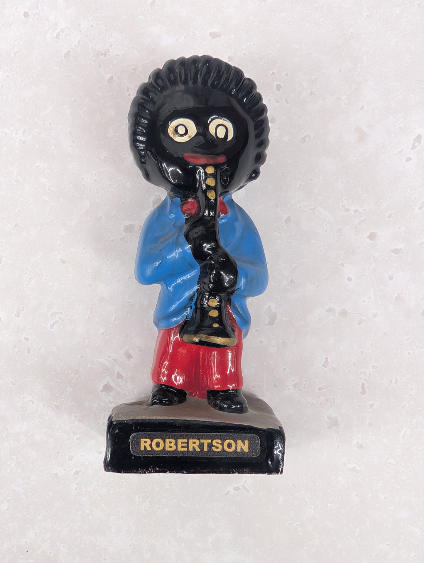 Set of 8 Replacement Robertson Stickers for Plaster Figures.