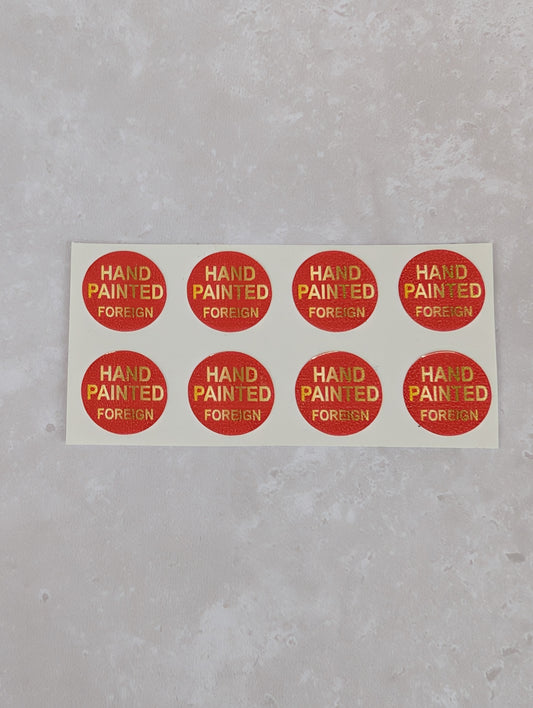 Set of 8 Replacement Stickers for Chalk Figures