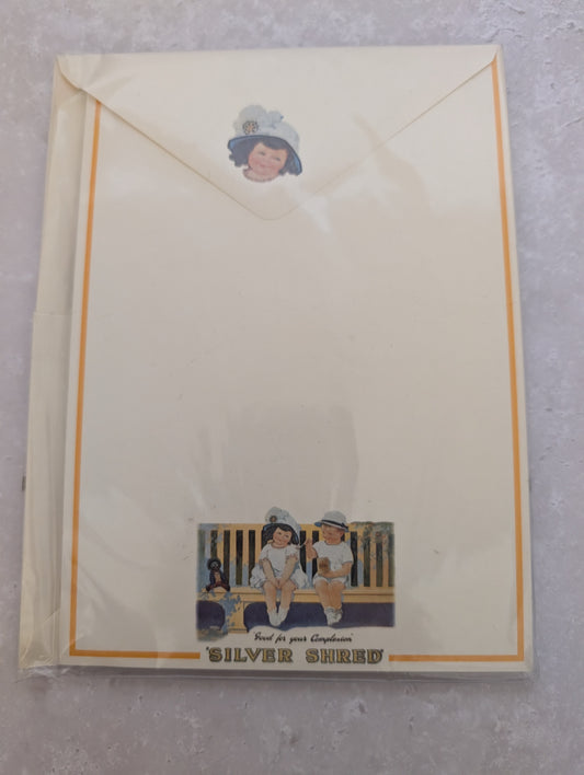 Silver Shred Writing Paper and Envelopes