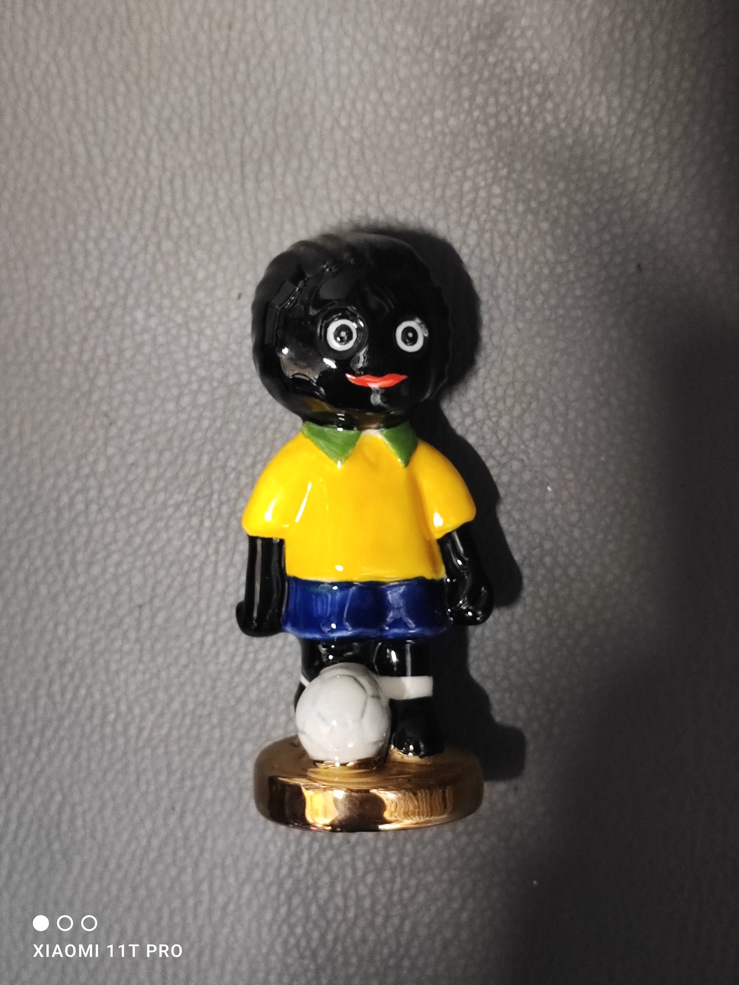 Small Gold Base Footballer by Carltonware