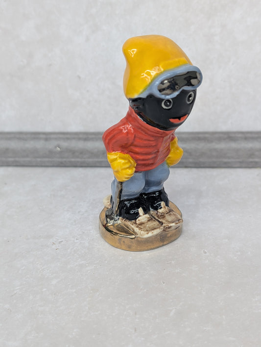 Small Gold Base Skier by Carltonware