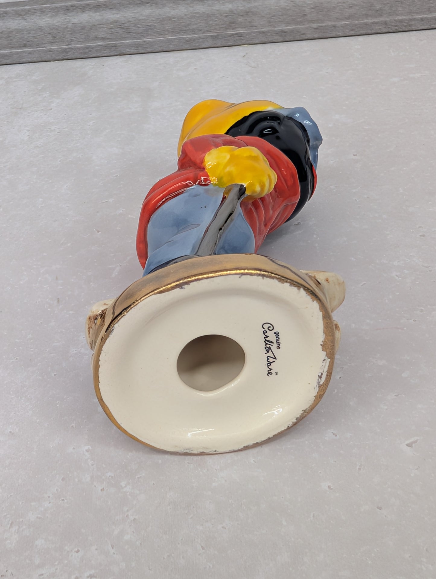 Small Gold Base Skier by Carltonware