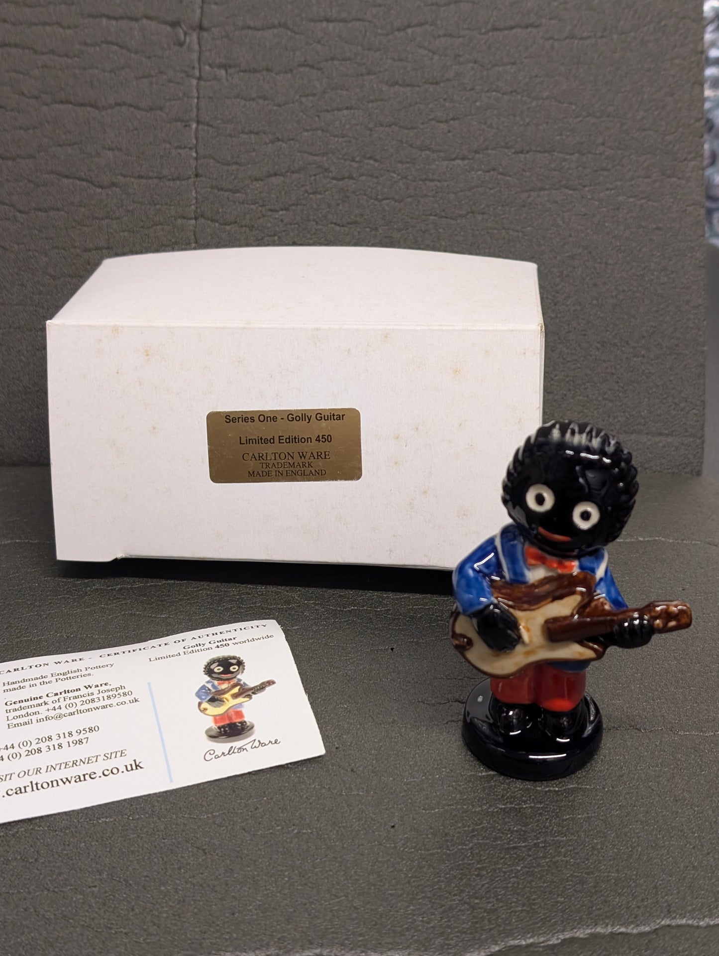 Small Black Base Guitarist by Carltonware