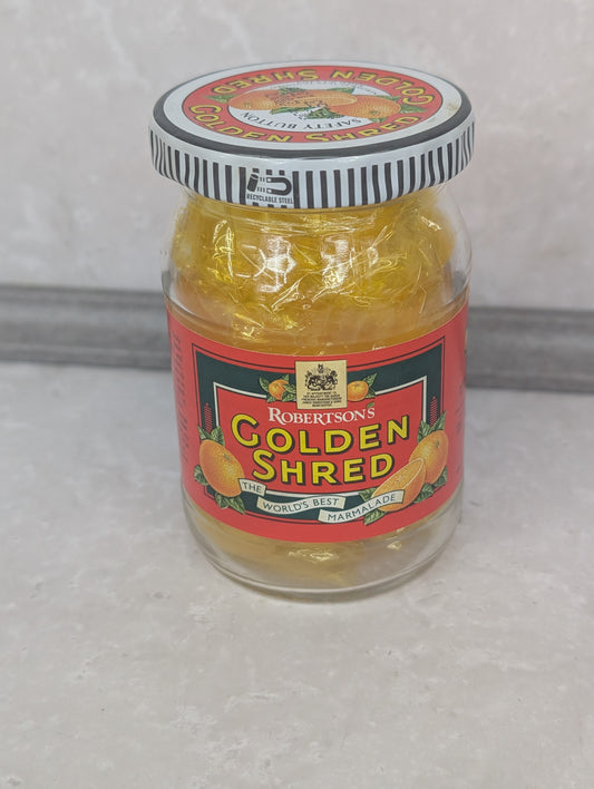 Small Robertsons Golden Shred Jar with Lid and Golly Token