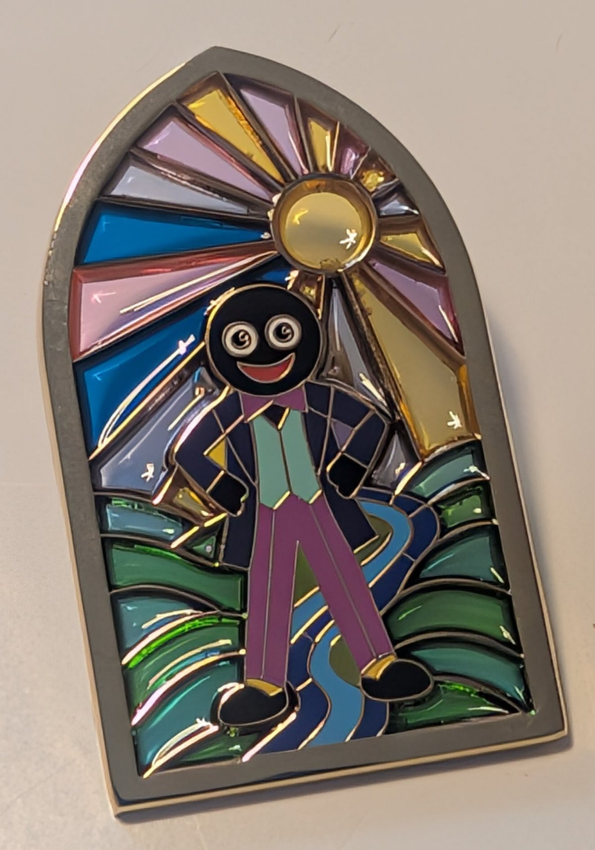 Stained Glass Badge Blue/Purple by imgollymad
