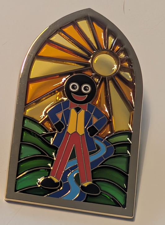 Stained Glass Badge Yellow/Orange by imgollymad