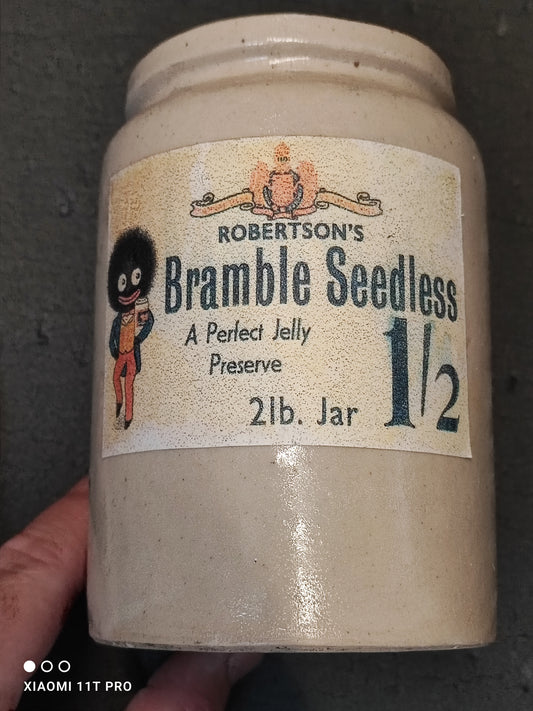 Stone Jar with Robertsons Label