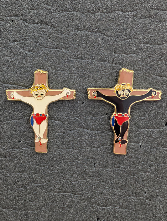Super Rare Crucifixion Golly Pair. Only 12 Pairs Ever Made