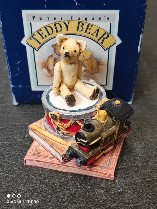 Teddy on Drum NO GOLLY!!! By Peter Fagan Colourbox