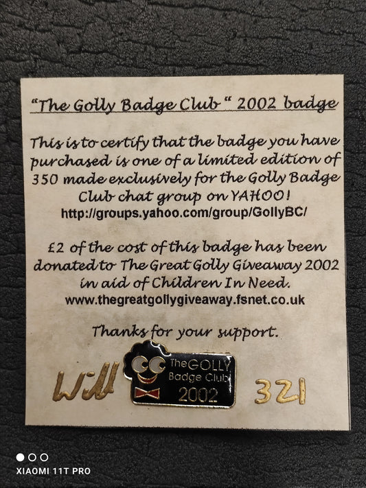 The Golly Badge Club 2002