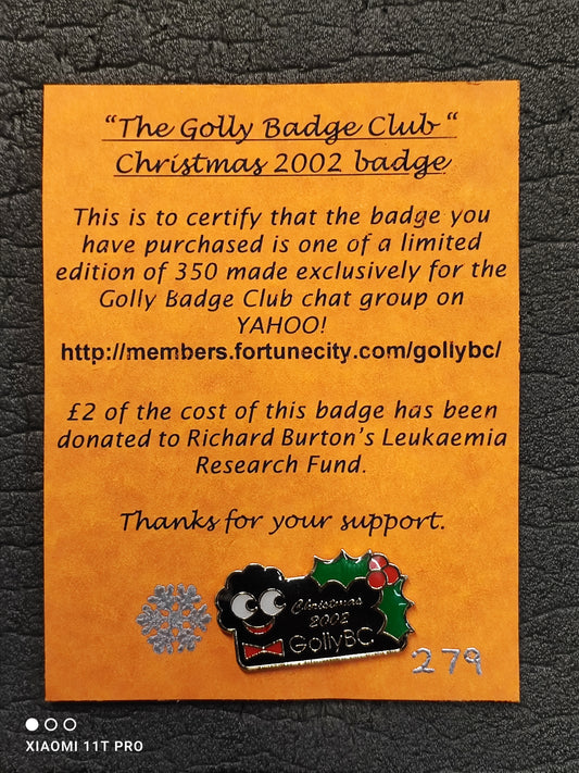 The Golly Badge Club Christmas 2002