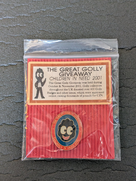 The Great Golly Giveaway Brass Badge in Original Packaging TGGG RED CARD