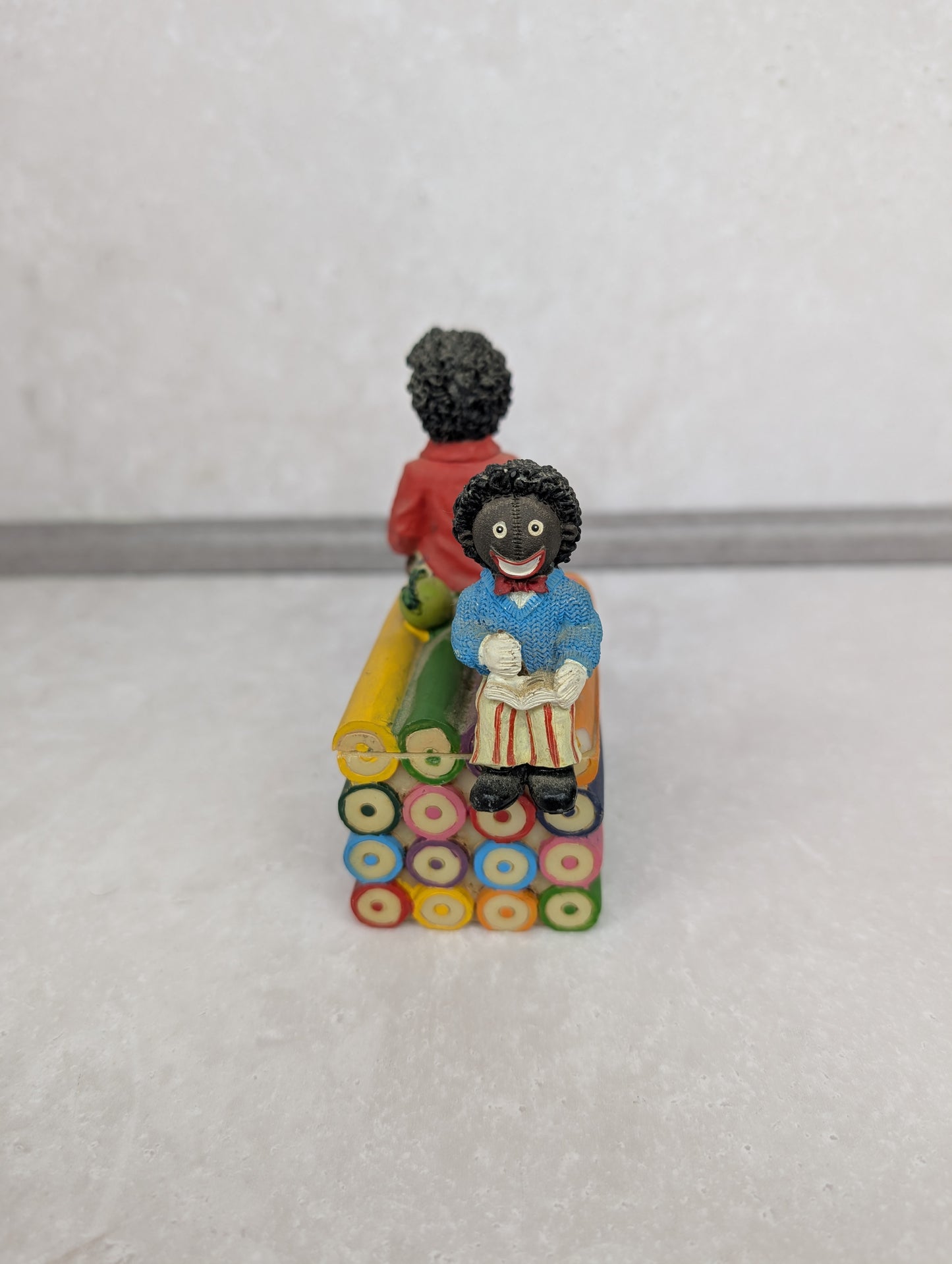 Two Gollys Sitting on Pencils Trinket Box