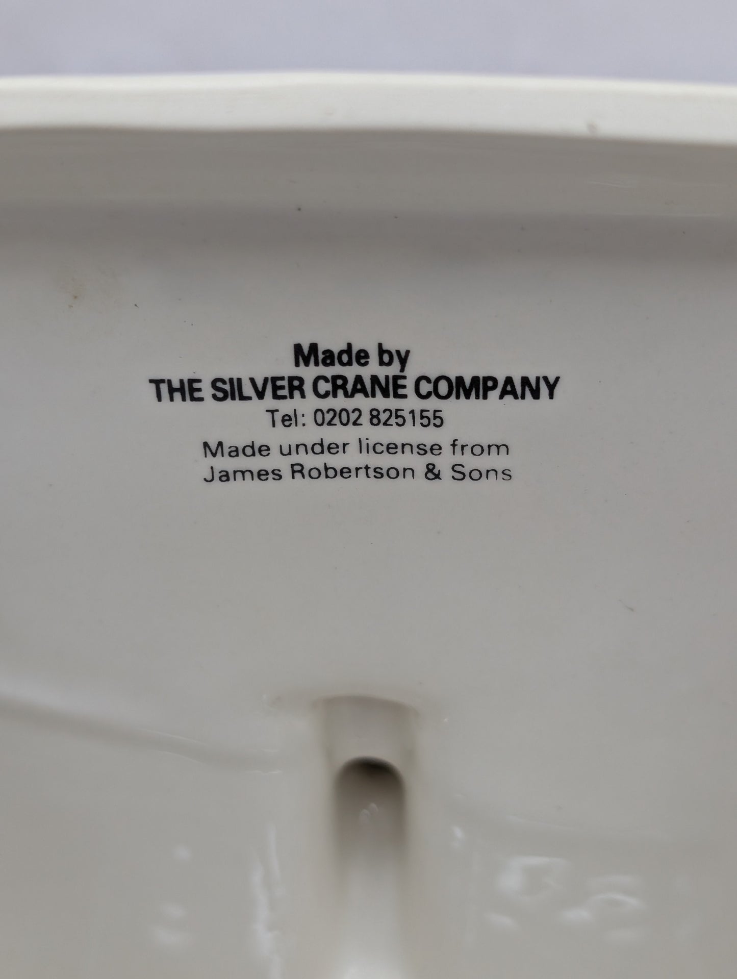 Ultra Rare 1980s Robertsons Silver Crane Skier Cheese Dish