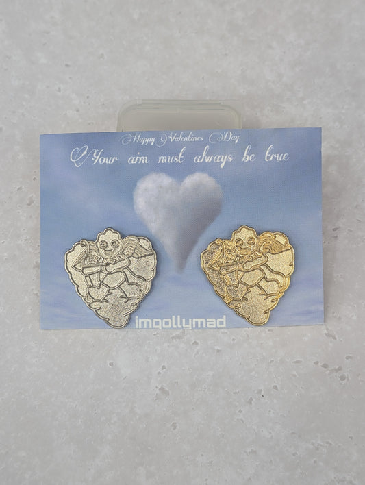 Unenamelled Valentine's Pair SOLD OUT ONLY 15 MADE