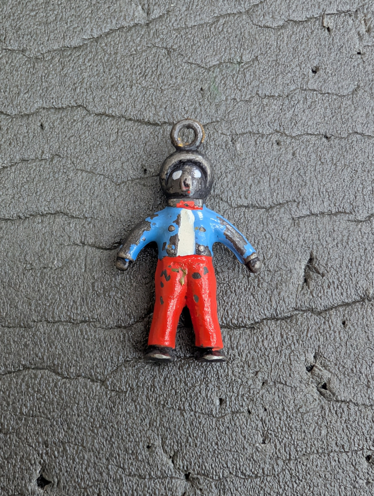 Vintage Cold Bronze Golly Pendant