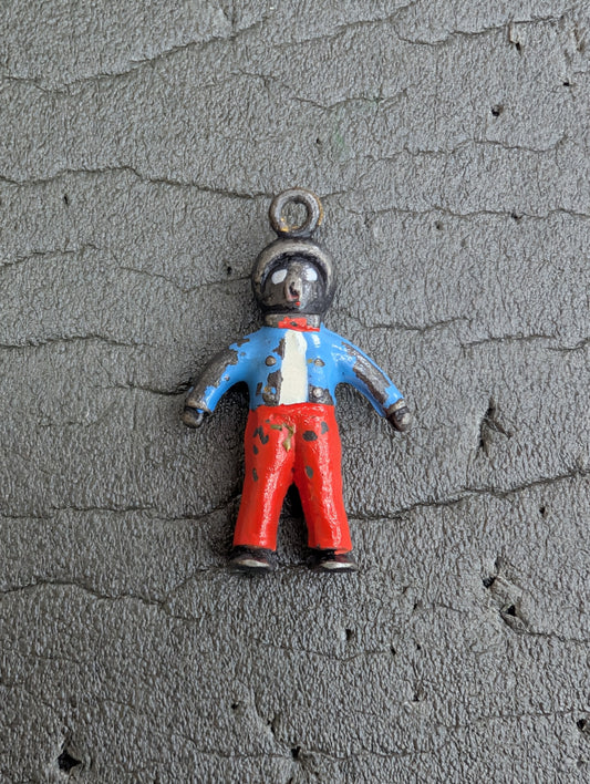 Vintage Cold Bronze Golly Pendant