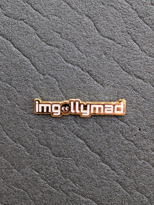 imgollymad White Logo Badge