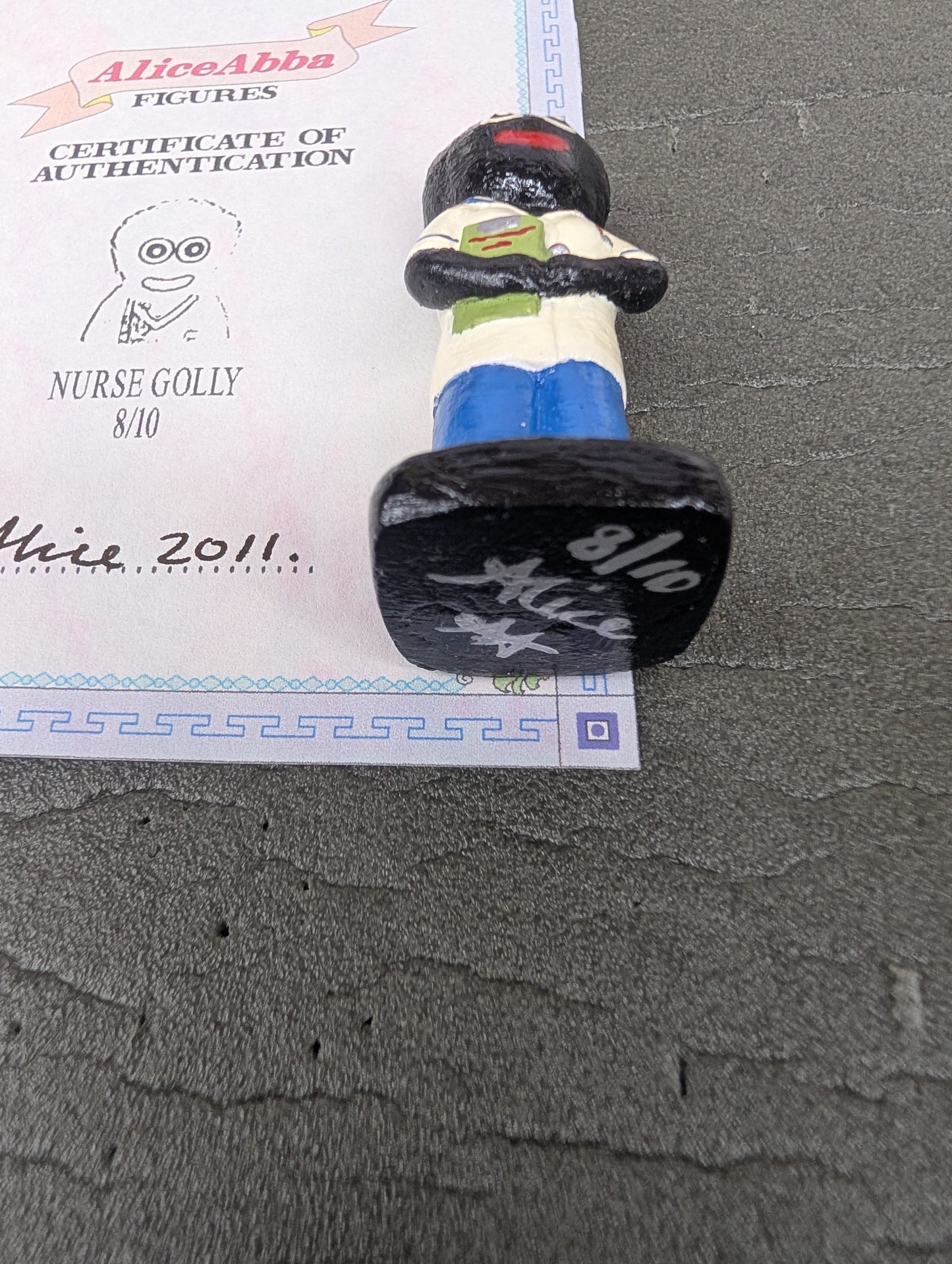 Alice Abba Nurse Golly 8/10 Signed with Cert