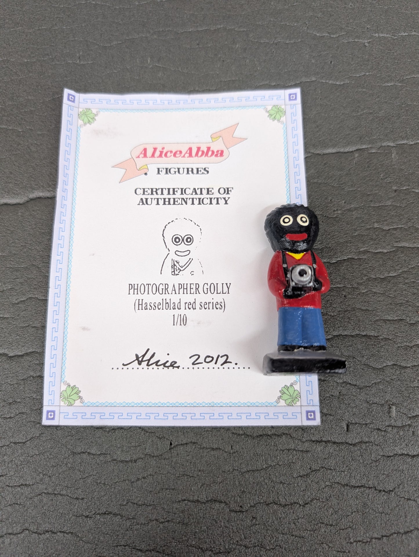 Alice Abba Photographer Golly 1/10 Signed with Cert