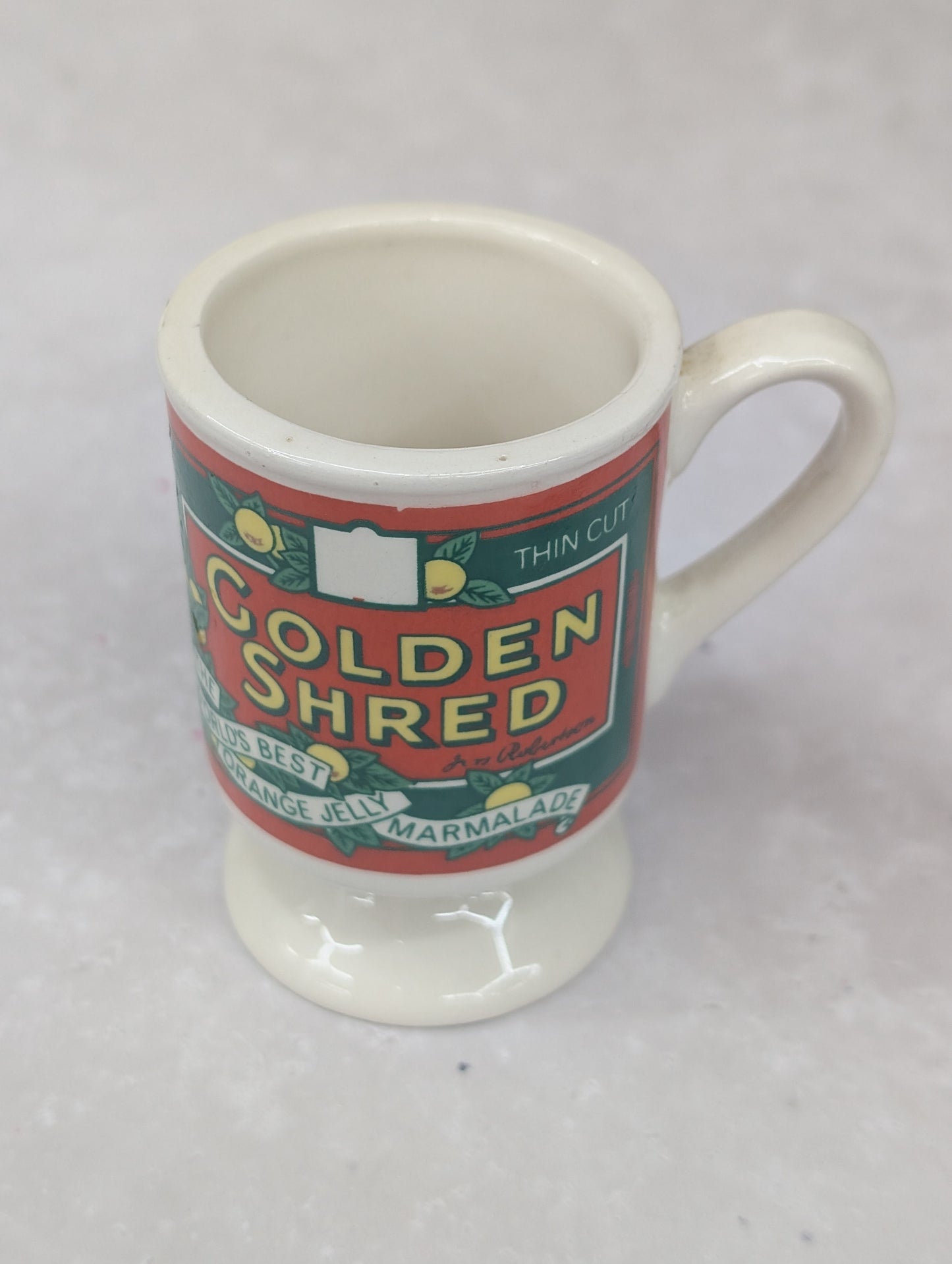 Golden Shred Egg Cup with Handle