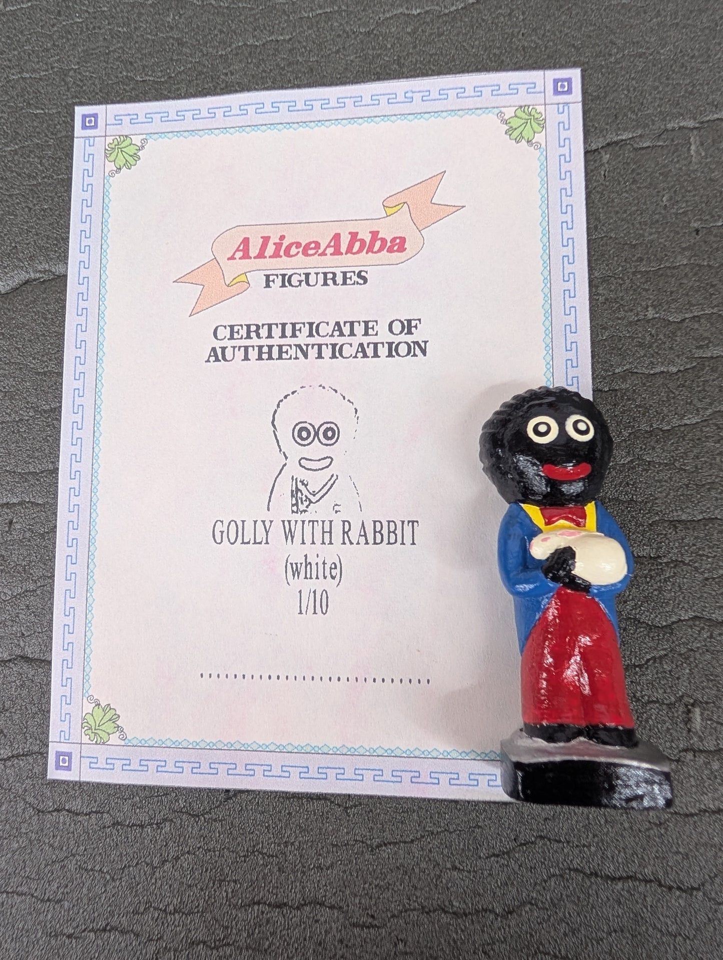 Alice Abba Golly with Rabbit 1/10 Signed with Cert