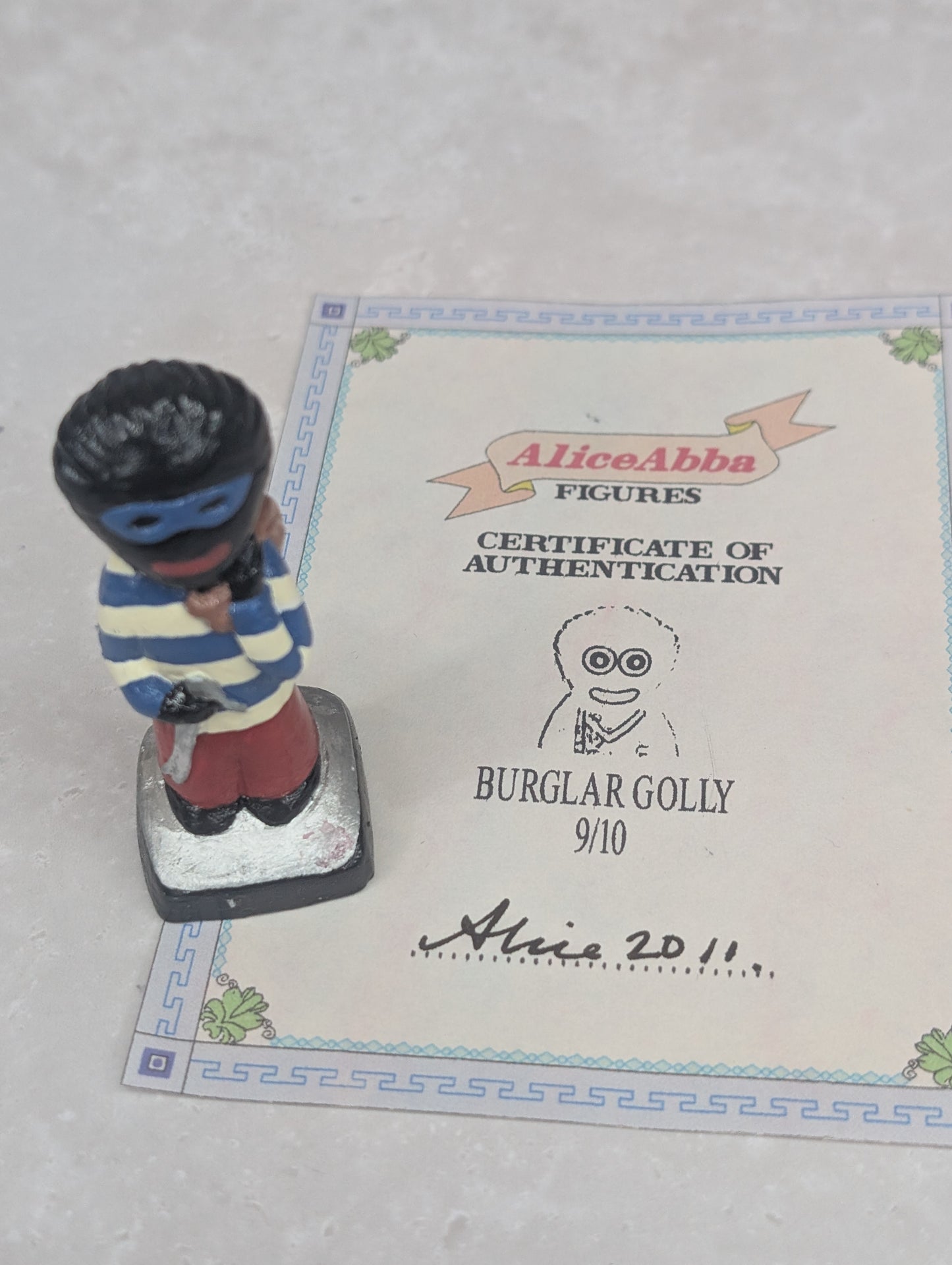 Burglar Figure by Alice Abba WITH CERT